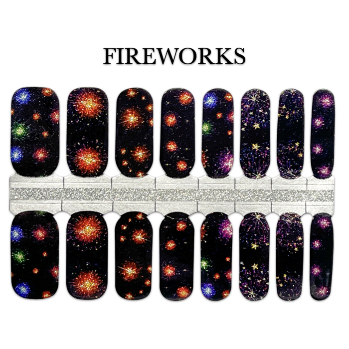 Patriotic Nail Wraps  |  4th of July Non-Toxic Nail Polish Stickers, Decals, and Strips for DIY Manicures