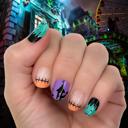 Frankenstein Not-So-Scary Halloween Nail Wraps  |  Non-Toxic Nail Polish Stickers, Decals, and Strips for DIY Manicures