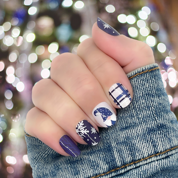 Christmas Nail Wraps  |  Non-Toxic Nail Polish Stickers, Decals, and Strips for DIY Manicures