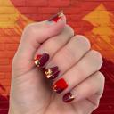  Gold Leaf Graffiti Nail Wraps | Non-Toxic Nail Polish Stickers, Decals, and Strips for DIY Manicures