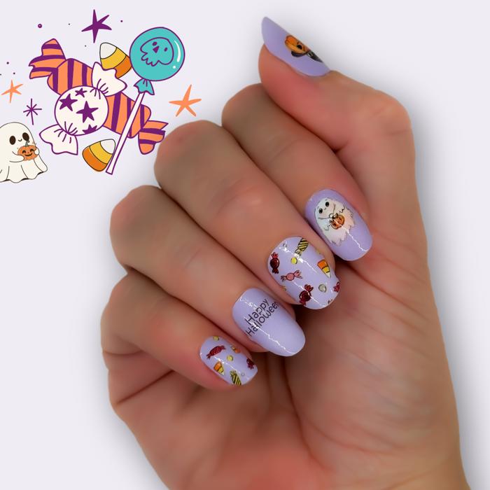 Not-So-Scary Halloween Nail Wraps  |  Non-Toxic Nail Polish Stickers, Decals, and Strips for DIY Manicures