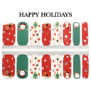 Happy Holidays Christmas Nail Wraps