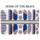  Patriotic Nail Wraps  |  4th of July Non-Toxic Nail Polish Stickers, Decals, and Strips for DIY Manicures