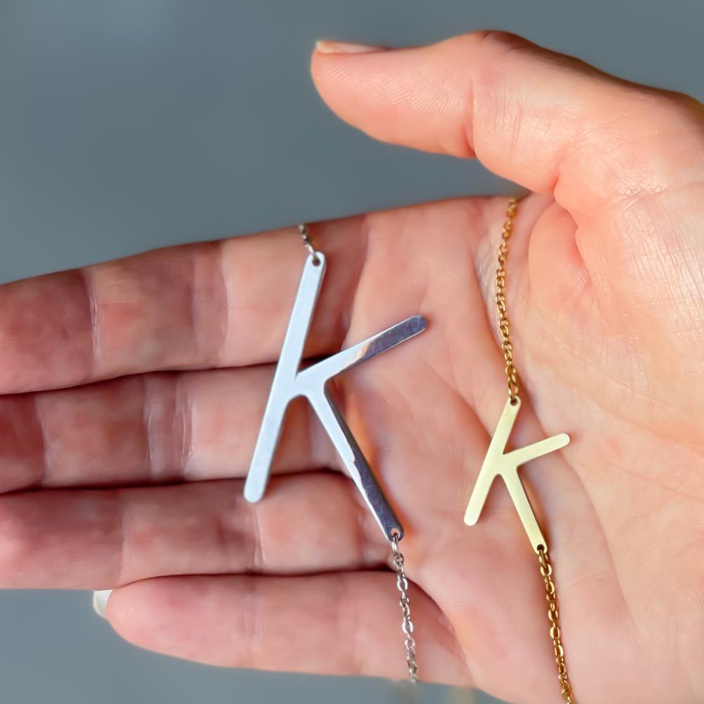 Large Initial Letter Necklace