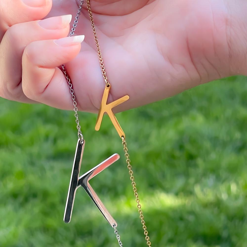 Large Initial Letter Necklace