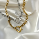  Heart Clasp Necklace