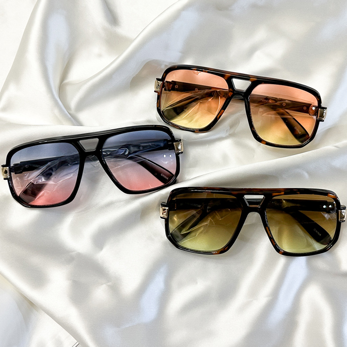 Gradient Tint Aviator Sunglasses