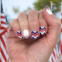 Let Freedom Ring Patriotic Nail Wraps  |  4th of July Non-Toxic Nail Polish Stickers, Decals, and Strips for DIY Manicures