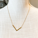 Gold L Large Initial Letter Necklace