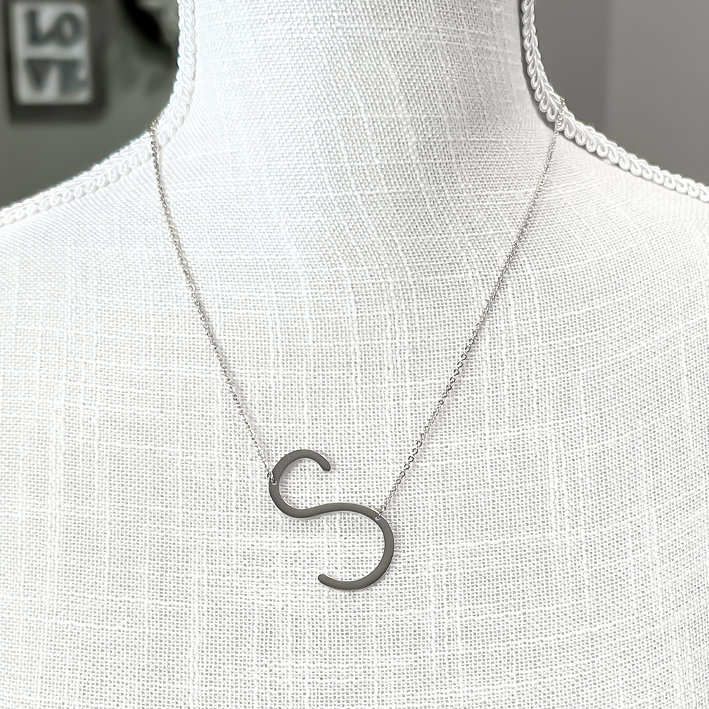 Large Initial Letter Necklace