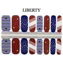  Patriotic Nail Wraps  |  4th of July Non-Toxic Nail Polish Stickers, Decals, and Strips for DIY Manicures