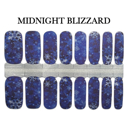 Midnight Blizzard Christmas Nail Wraps