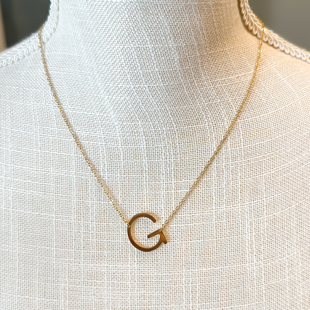 Mini Initial Letter Necklace