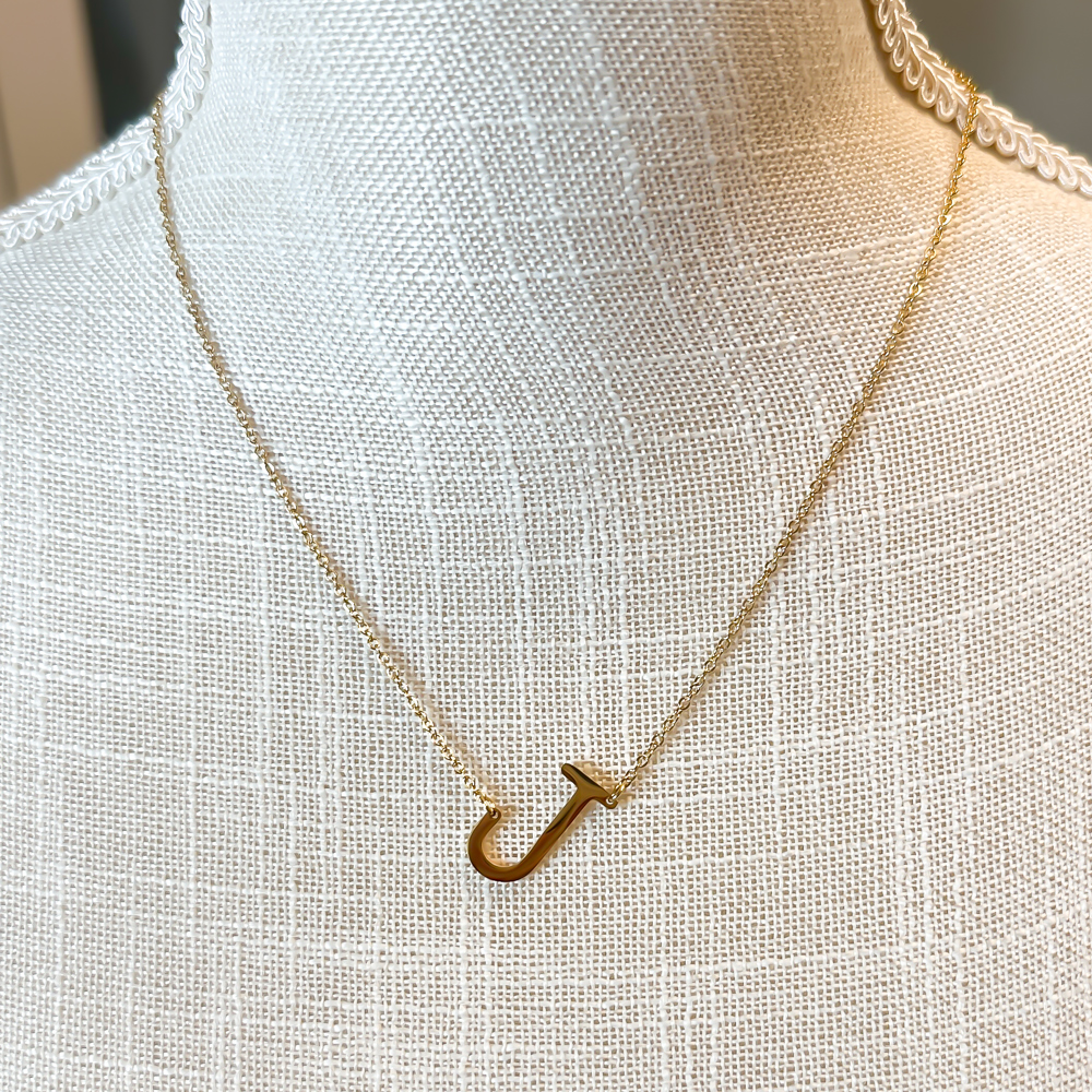 Mini Initial Letter Necklace