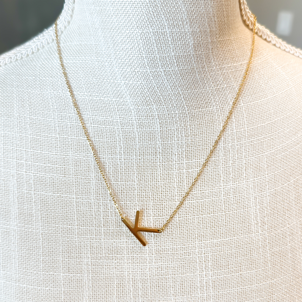 Mini Initial Letter Necklace