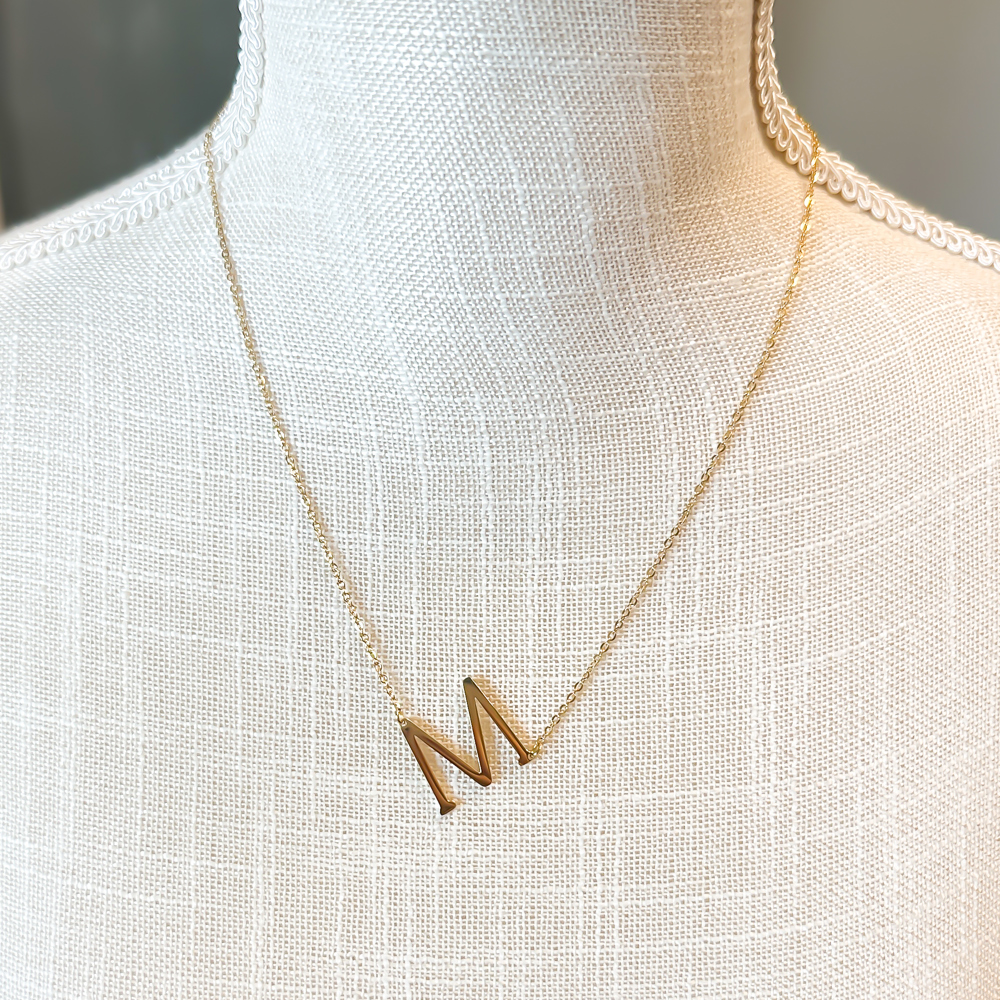 Mini Initial Letter Necklace