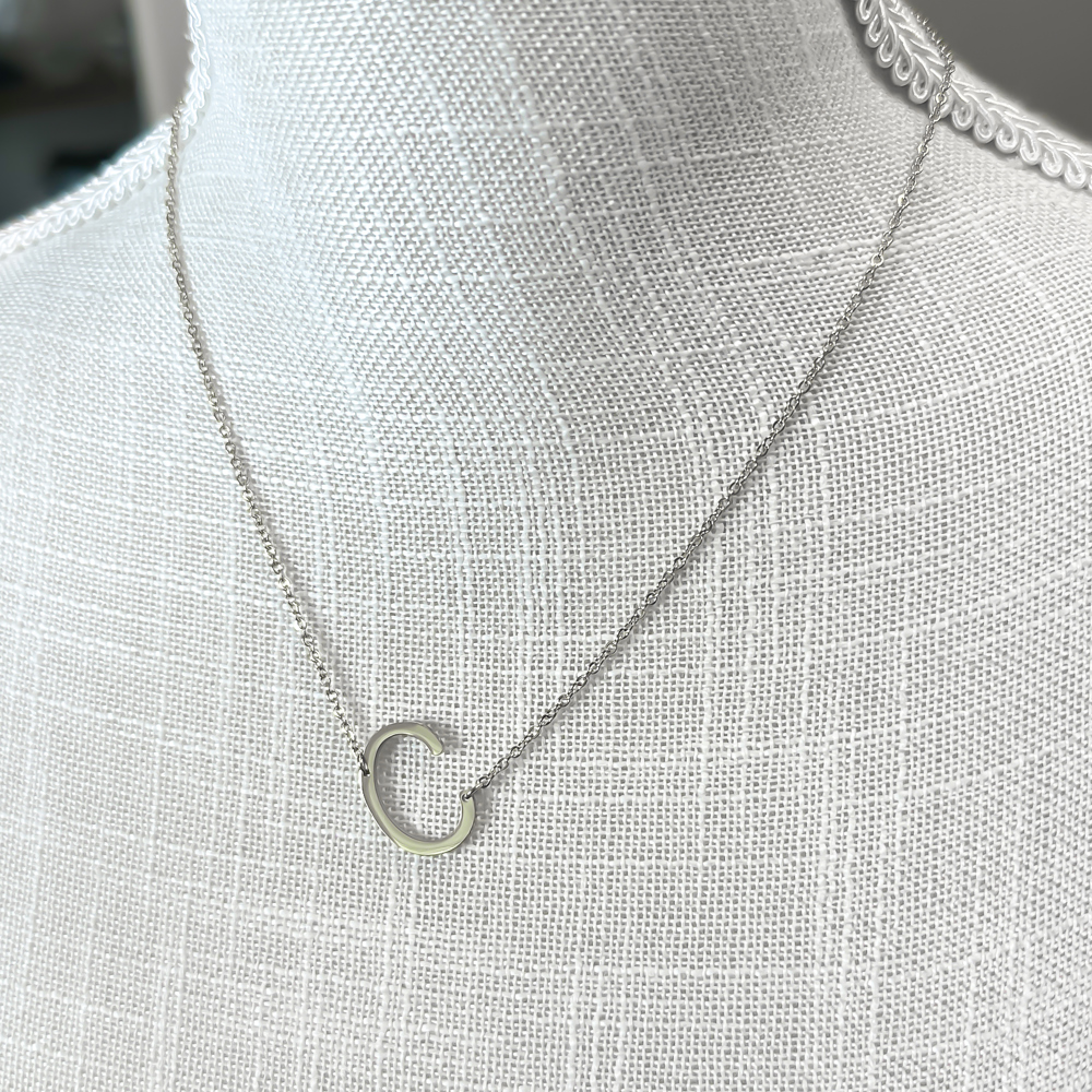 Mini Initial Letter Necklace