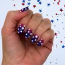 Oh My Stars Patriotic Nail Wraps  |  4th of July Non-Toxic Nail Polish Stickers, Decals, and Strips for DIY Manicures