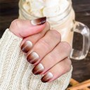 Root Beer Float Glitter Nail Wraps