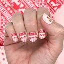 Rudolph's Sweater Christmas Nail Wraps