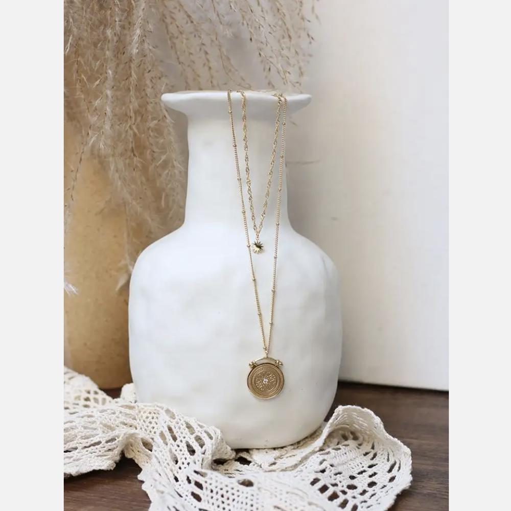 Double Layer Pendant Necklace