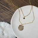  Double Layer Pendant Necklace