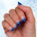 Something Blue Glitter Nail Wraps