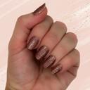 Sparkling Amber Glitter Nail Wraps