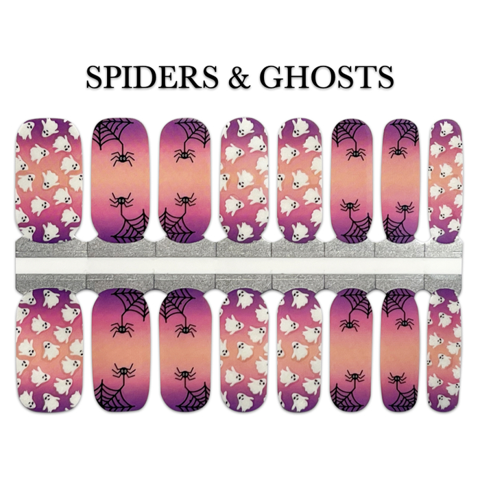 Spooky Halloween Nail Wraps  |  Non-Toxic Nail Polish Stickers, Decals, and Strips for DIY Manicures