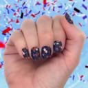 Star Confetti Patriotic Nail Wraps  |  4th of July Non-Toxic Nail Polish Stickers, Decals, and Strips for DIY Manicures
