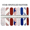  Patriotic Nail Wraps  |  4th of July Non-Toxic Nail Polish Stickers, Decals, and Strips for DIY Manicures