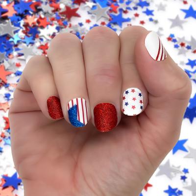 Patriotic Nail Wraps | Non-Toxic Nail Polish Stickers, Decals, and Strips for DIY Manicures