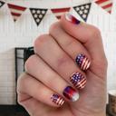 Stars & Stripes Patriotic Nail Wraps  |  4th of July Non-Toxic Nail Polish Stickers, Decals, and Strips for DIY Manicures