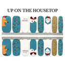 Up on the Housetop Christmas Nail Wraps