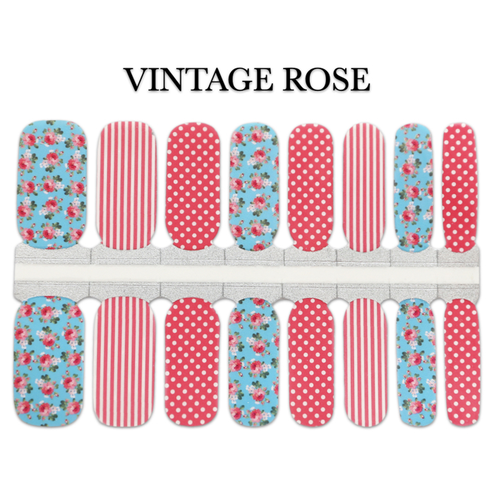Valentines Nail Wraps  |  Non-Toxic Nail Polish Stickers, Decals, and Strips for DIY Manicures
