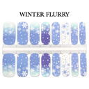 Winter Flurry Christmas Nail Wraps