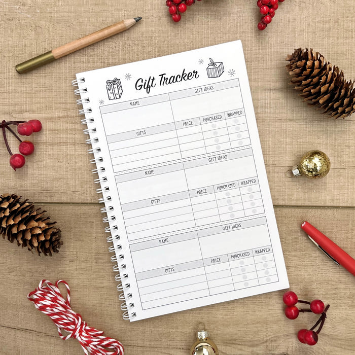 Christmas Planner | Holiday Planner | Gift Tracker | Free Shipping