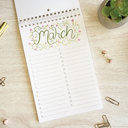  Watercolor Perpetual Calendar | Birth Month Flower Illustrations | Floral Birthday Calendar | Free Shipping