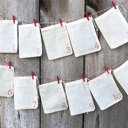  Advent Calendar Set | 24 cloth drawstring bags with mini clothespins and twine