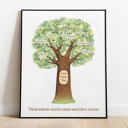  Personalized Family Tree Art Print | Christmas Gift for Grandparents | Free Shipping