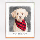  Digital Watercolor Pet Portrait | Art Print | Personalized Gift | Free Shipping