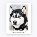  Digital Watercolor Pet Portrait | Art Print | Personalized Gift | Free Shipping
