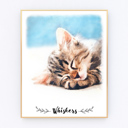  Digital Watercolor Pet Portrait | Art Print | Personalized Gift | Free Shipping