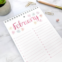 Watercolor Perpetual Calendar | Botanical Birthday Calendar | Hand Painted Illustrations  | Free Shipping