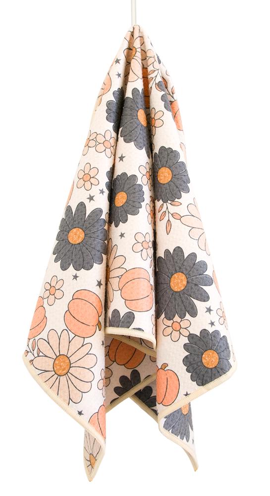 Fall Floral Waffle Hand Towel