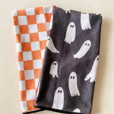 Hey Boo Waffle Hand Towel