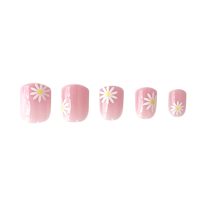 24 pcs Late Bloomer Press On Nails short square