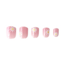  24 pcs Late Bloomer Press On Nails short square