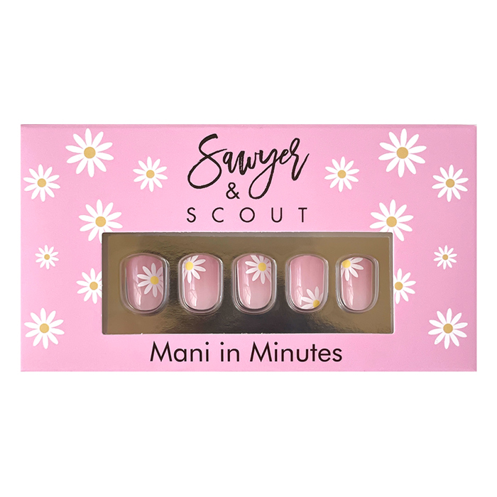 24 pcs Late Bloomer Press On Nails short square