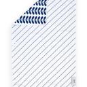  Navy Leaf Waffle Hand Towel